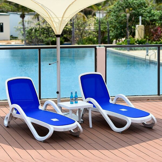 Alfa Sun Bed White Blue