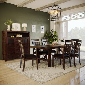 Kona Grove Trestle Dining Table with 6 Chairs