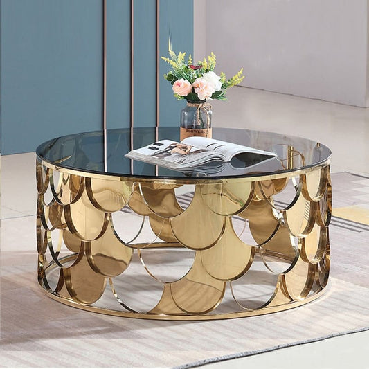 Foshan Calla Round Stainless Steel Coffee Table