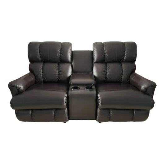 LA-BOY POWER XR HOME THEATOR RECLINER PINNACLE WITH CONSOLE ORIGNAL LEATHER