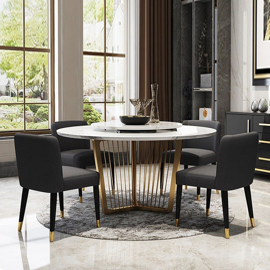 Stainless Steel Dining Table & Chair Set